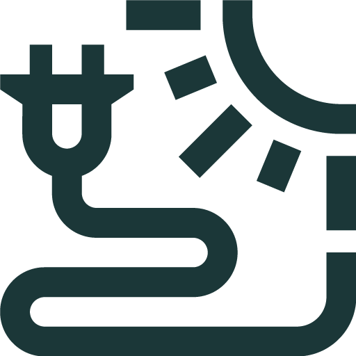 Solar rooftop installation day timeline icon
