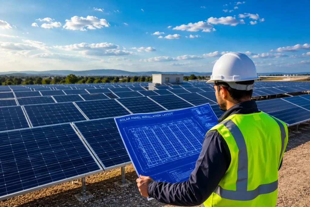 Request a free site inspection for home solar panel installation by trusted solar company in Vapi