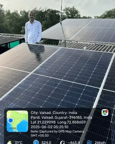 Homeowner review about solar energy savings.